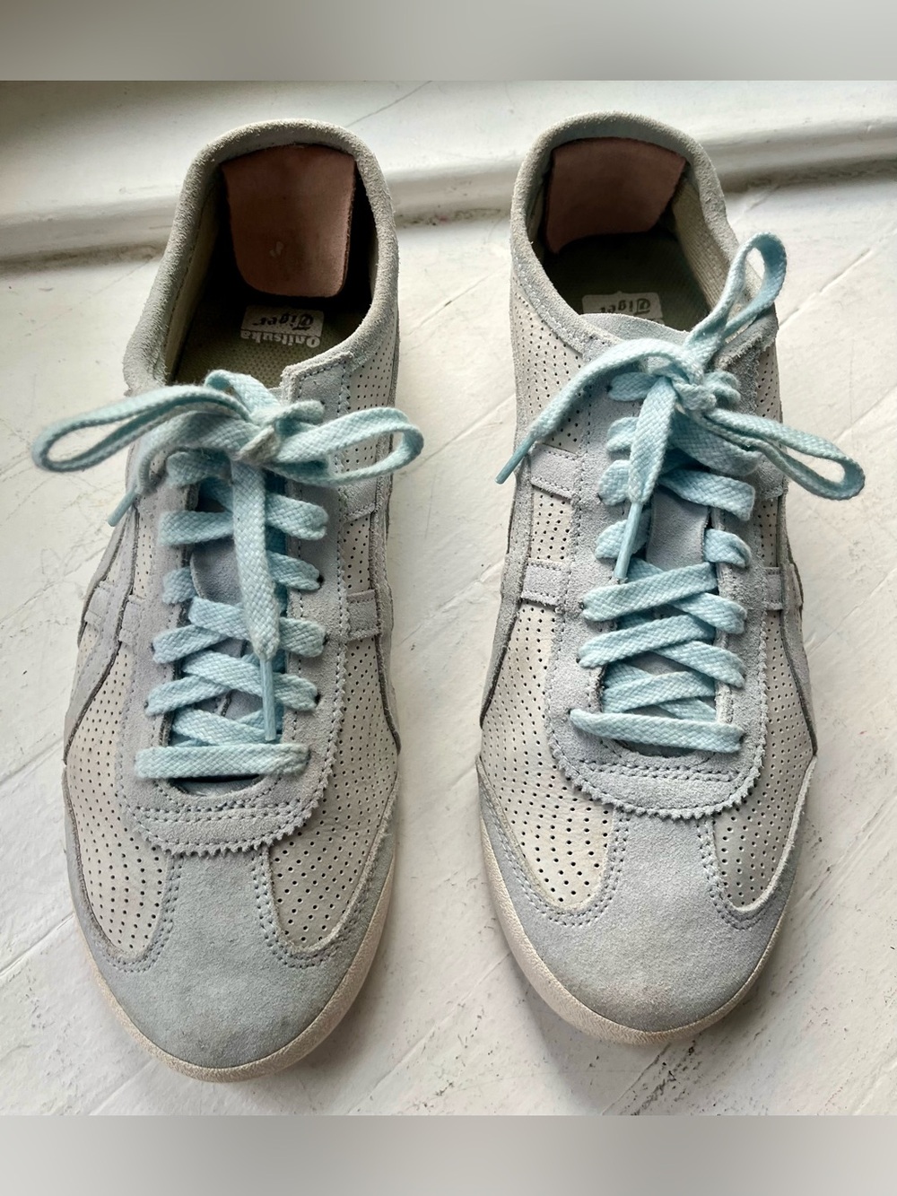 Onitsuka Tiger by Asics Light Blue Suede Women's Sneakers